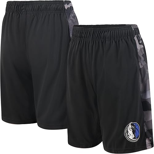 Miniatura 7 de Ultra Game Pantalones cortos de entrenamiento de baloncesto oficiales de la NBA Active Slam con paneles de malla de satén transpirable