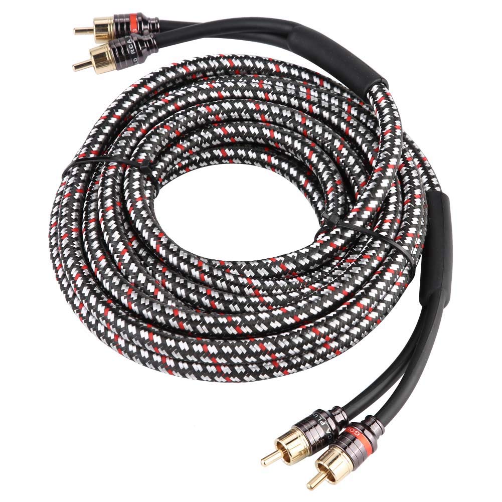 Câble audio 4,8 m pour voiture - Amplificateur de câble de caisson de basses