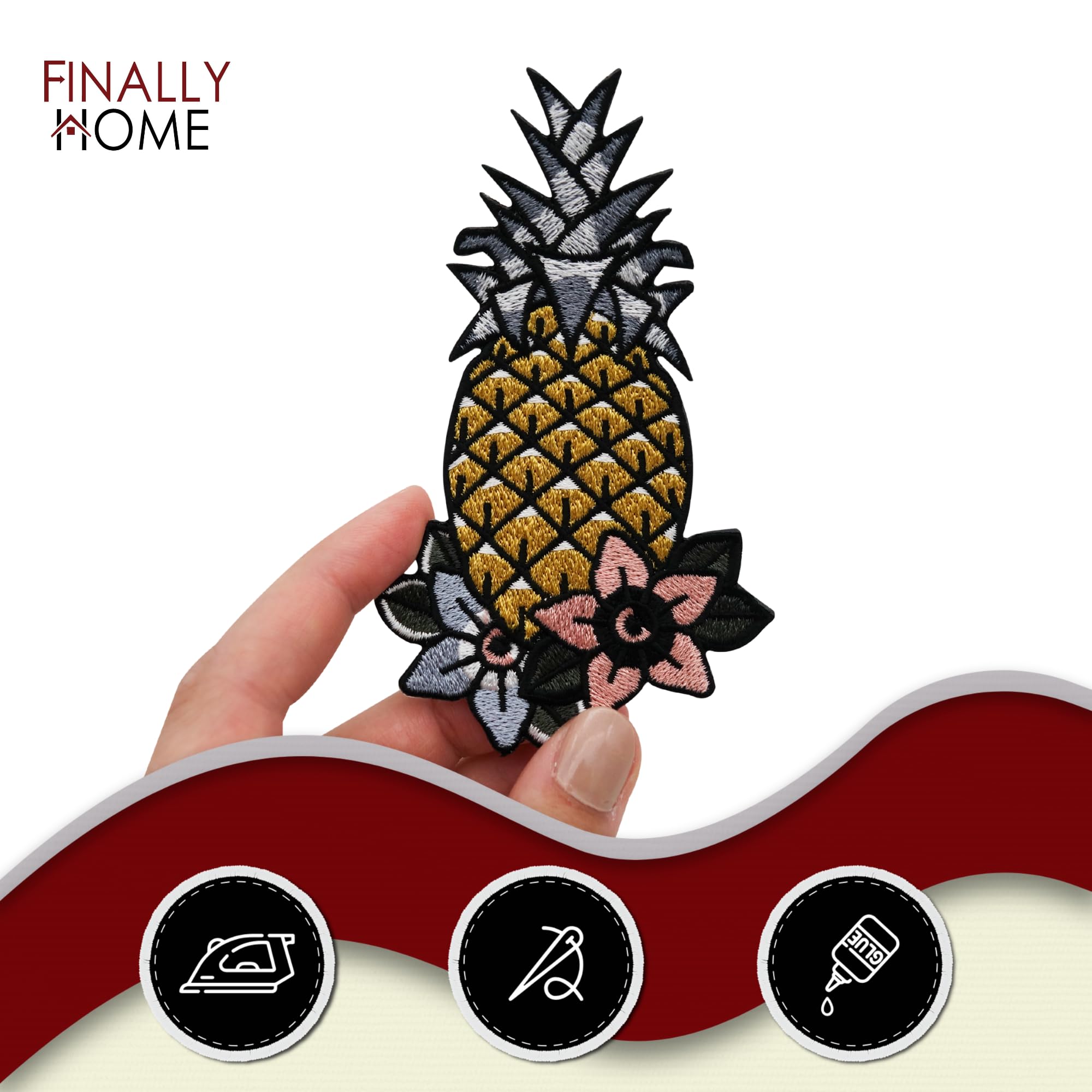 Finally Home Écusson Thermocollant | Tea Lover | Patch à Coller Au