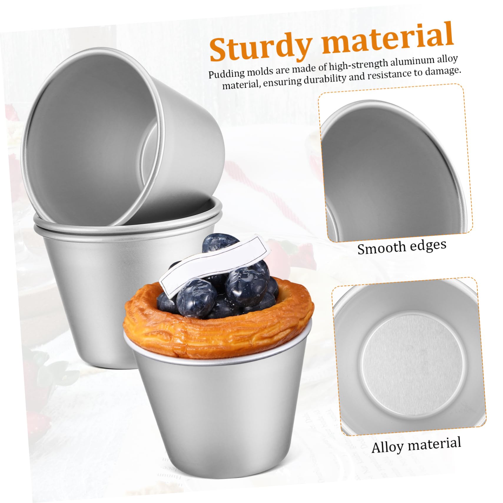 16piezas Moldes Para Moldes De Pudding Antiadherentes Para Hornear Postres Para Fiestas y Cocinas Caseras