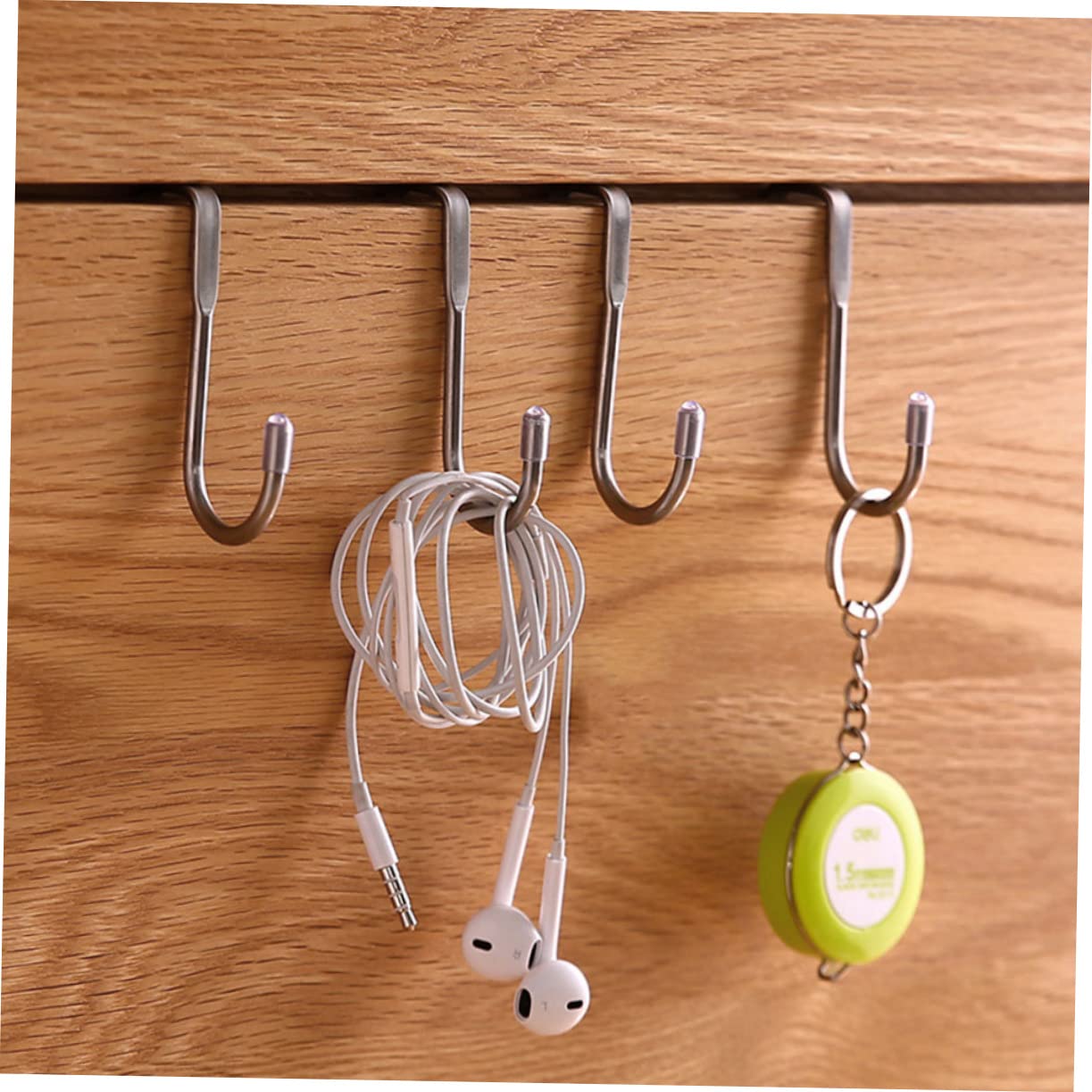 Alipis 12piezas Gancho S-shape De Acero Inoxidable Gancho Multiusos Sin Clavos Para Cocina y Baño y Fácil De Instalar