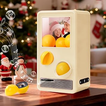 Personalized Music & Photo Gachapon Machine - Custom Spotify Mini Vinyl Box That Plays Songs, Retro Anniversary Creative Gift for Couples, Christmas & Valentines Day Gifts for Boyfriend Girlfriend