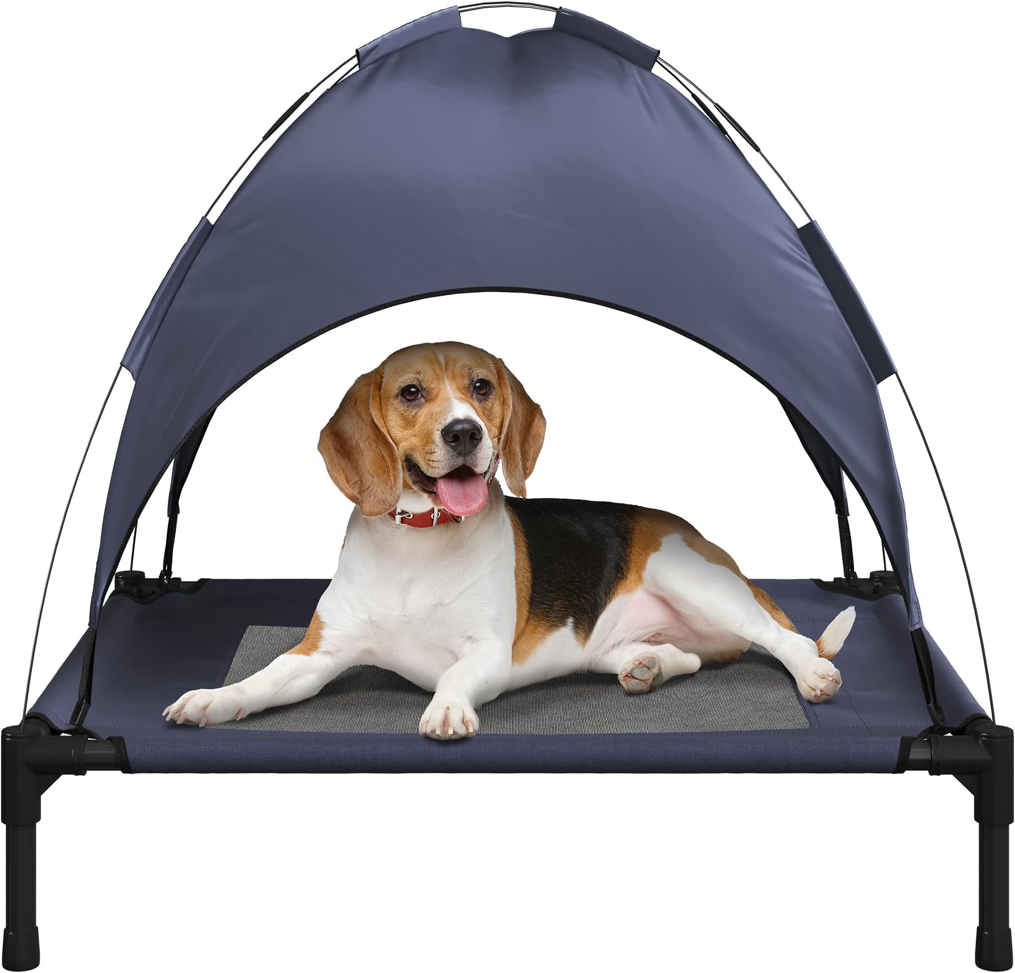 Hooyeatlin Small Elevated Dog Bed with Canopy Upgraded