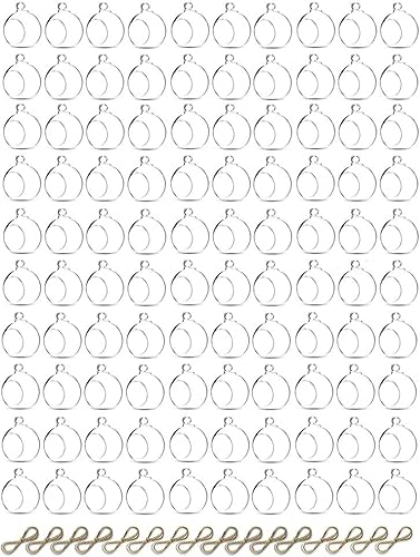 Sziqiqi Portavelas colgantes con globos de cristal, orbes, rellenables con baratijas para adornos de boda, cumpleaños, Navidad, fiesta, centro de