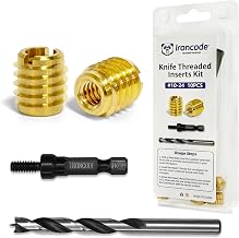 Brass threaded inserts in wood kit