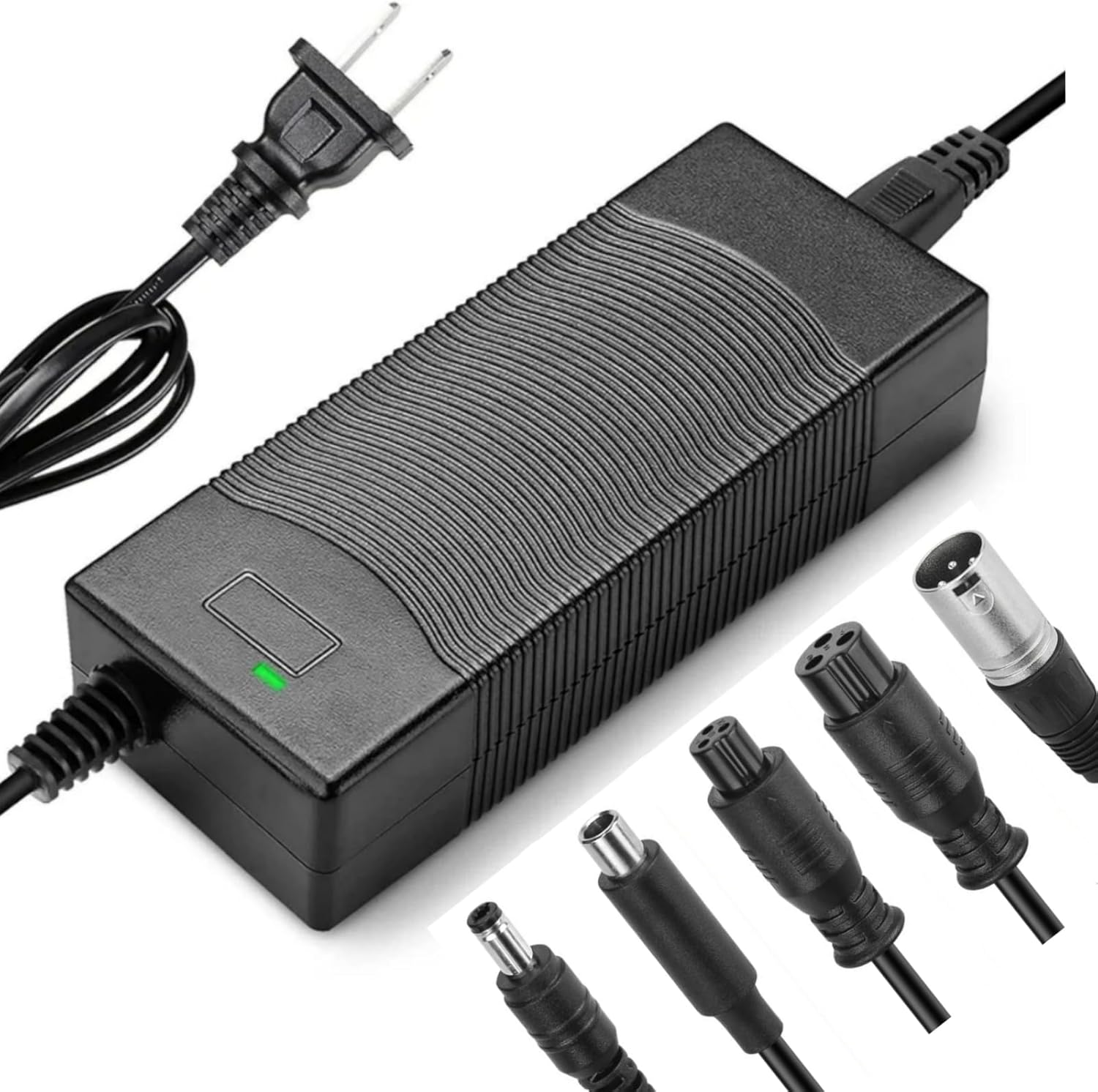 29.4V 2A Universal Charger 5 Plugs for 24V 25.2V 25.6V 25.9V Lithium LiFePO4 Battery Charger Replacement 29.4 Volt 1.5A 1A Power Supply Cord