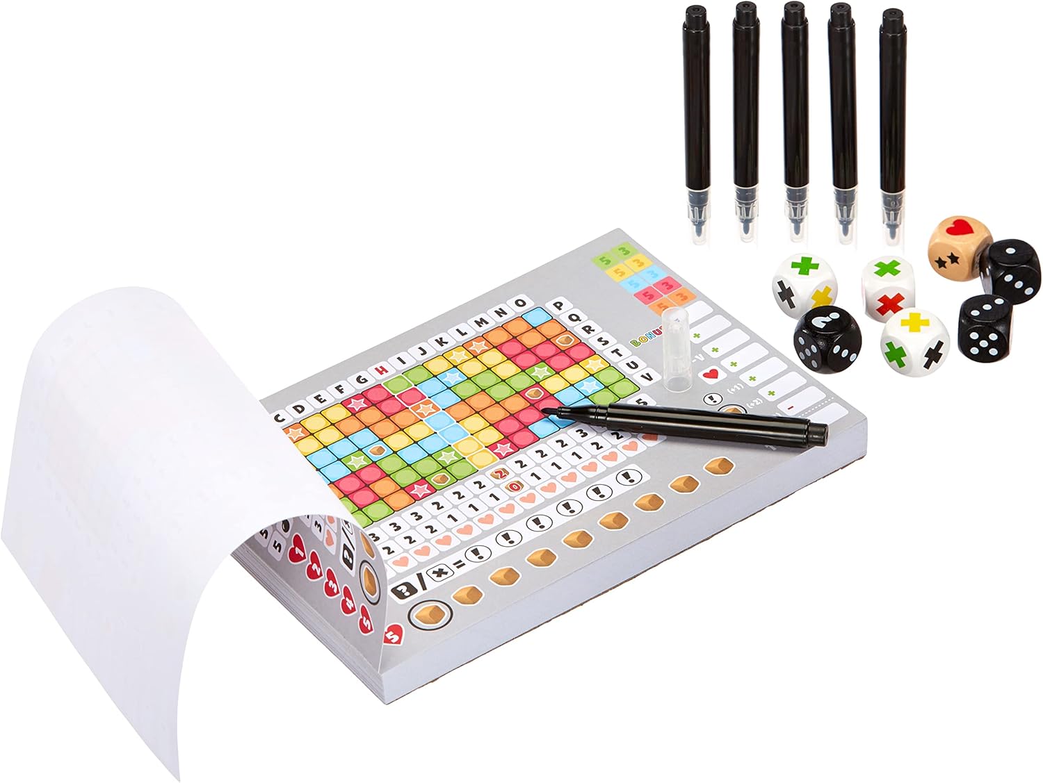 Schmidt Spiele 49365 "Noch mal so Gut dice Game from The Series Klein & Fein, Colourful