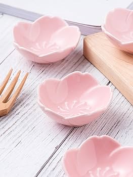 Amazon.com: Jusalpha Pink Cherry Blossom Ceramic Sauce Dish