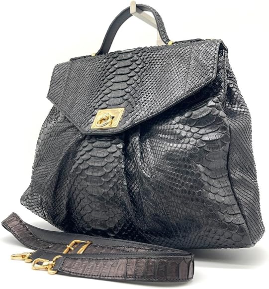 Fesozzi Franco パイソン ハンドバッグ - ハンドバッグ 