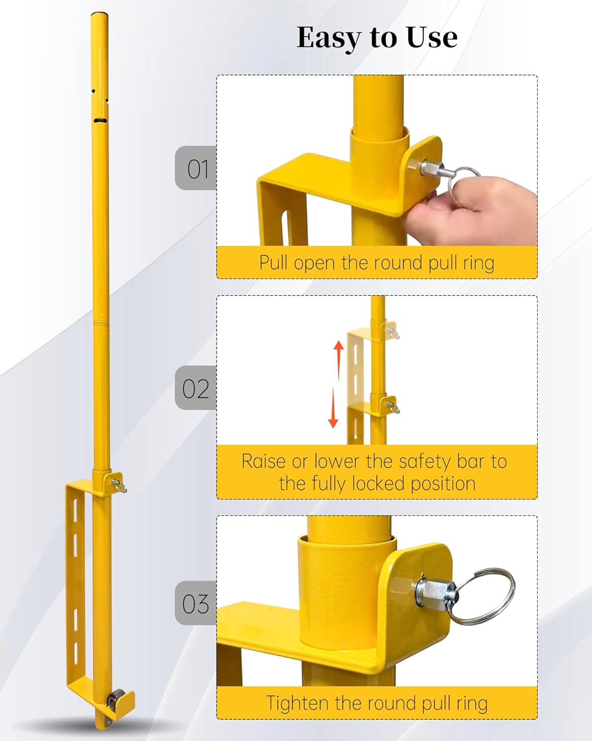 Roof Hatches Ladder Safety Post, Lengthen Hatch Ladder Hand Assist Safety Rails, Strong Support, Suitable for Roof Top Hatch Ladder