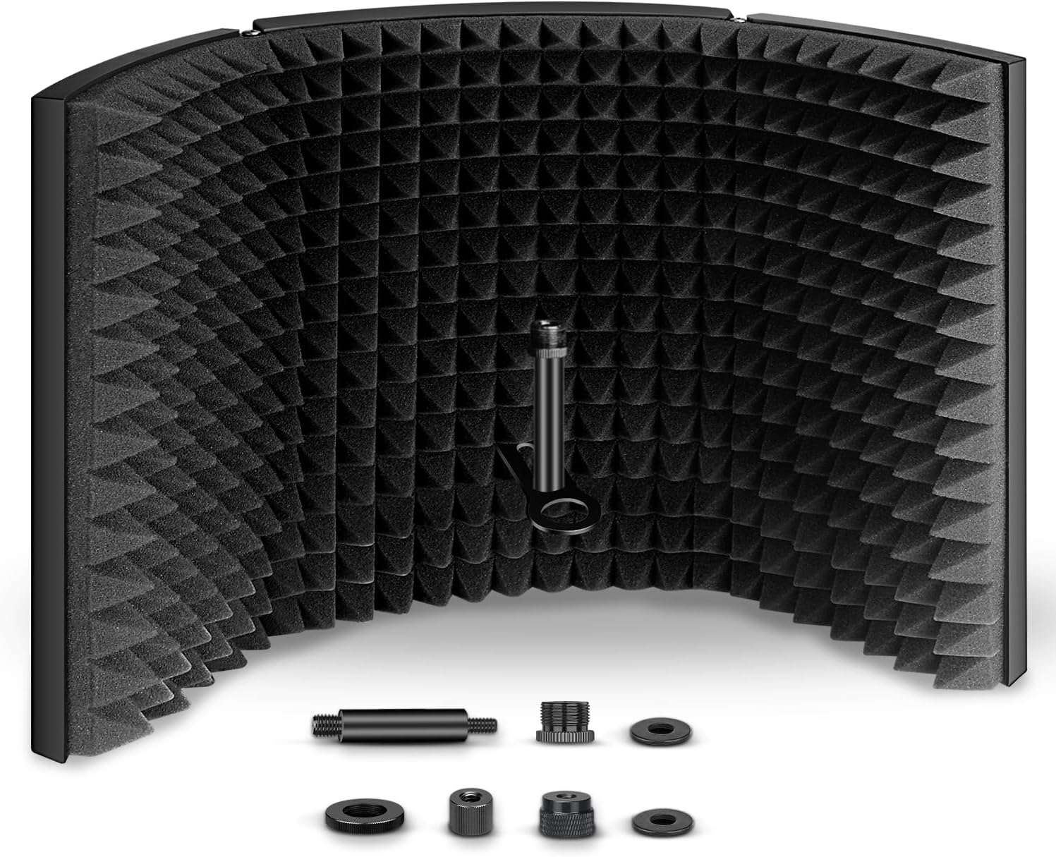 Aokeo Microphone, Soundproofing, Sound Absorption Material, Shield, Microphone Separation Shield, Foldable, For Vocal Recording Broadcasting, Reflection, Filter, Recording Sound Absorbing Material