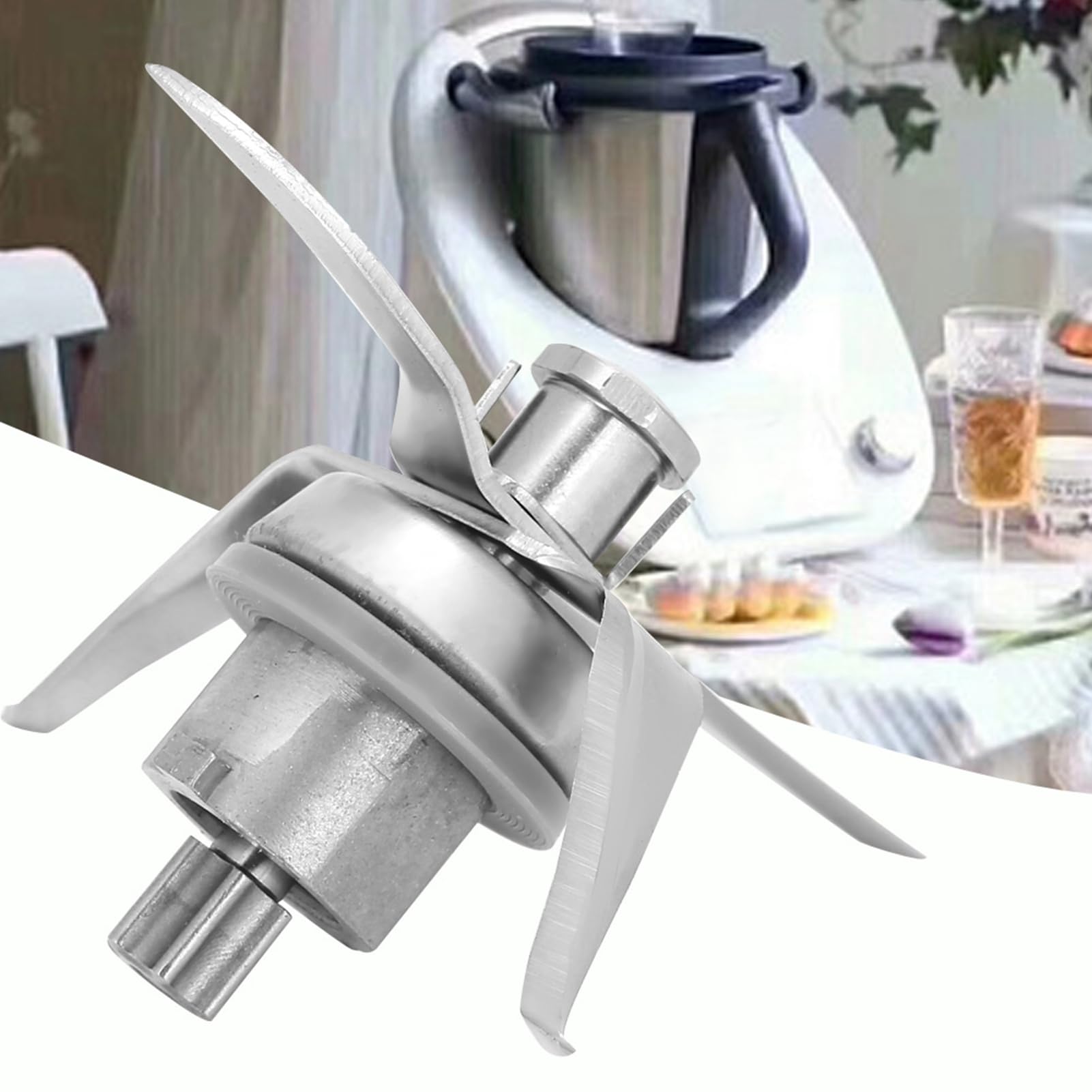 Lama Frullatore, Lama di Ricambio, Alluminio Facile da Installare per TM21 per la Casa