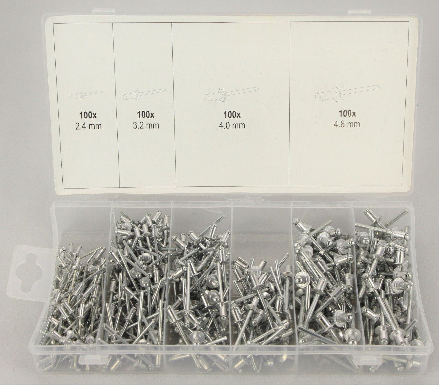 YatoDiy Tool 400 Pcs Bind Rivets Assortment YT-36420