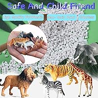 Vista 3 de 12 piezas de figuras de juguetes realistas, minifiguras de animales de safari de zoológico, juego educativo de plástico, suministros de fiesta