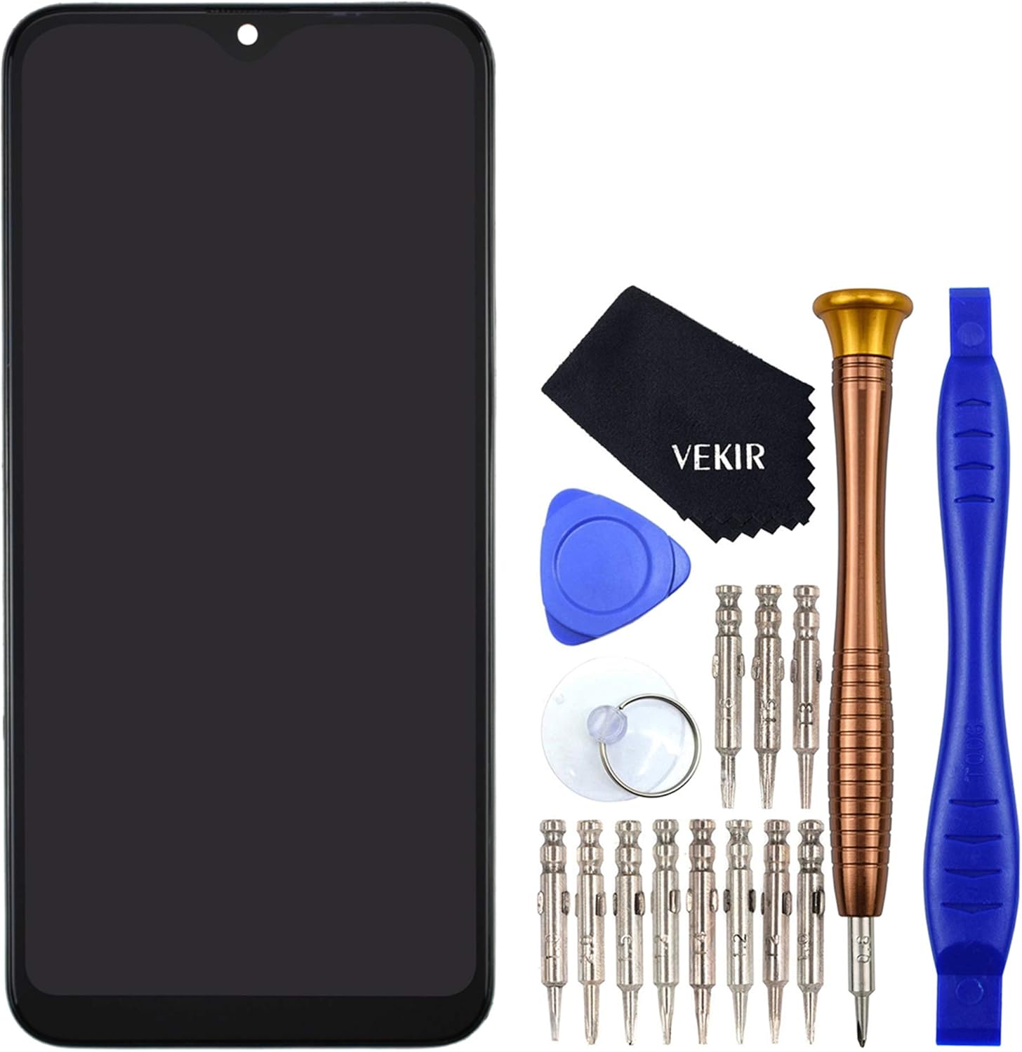 SM-A102U Glass LCD Touch Digitizer Display Screen with Frame Replacement for Samsung Galaxy A10e Black