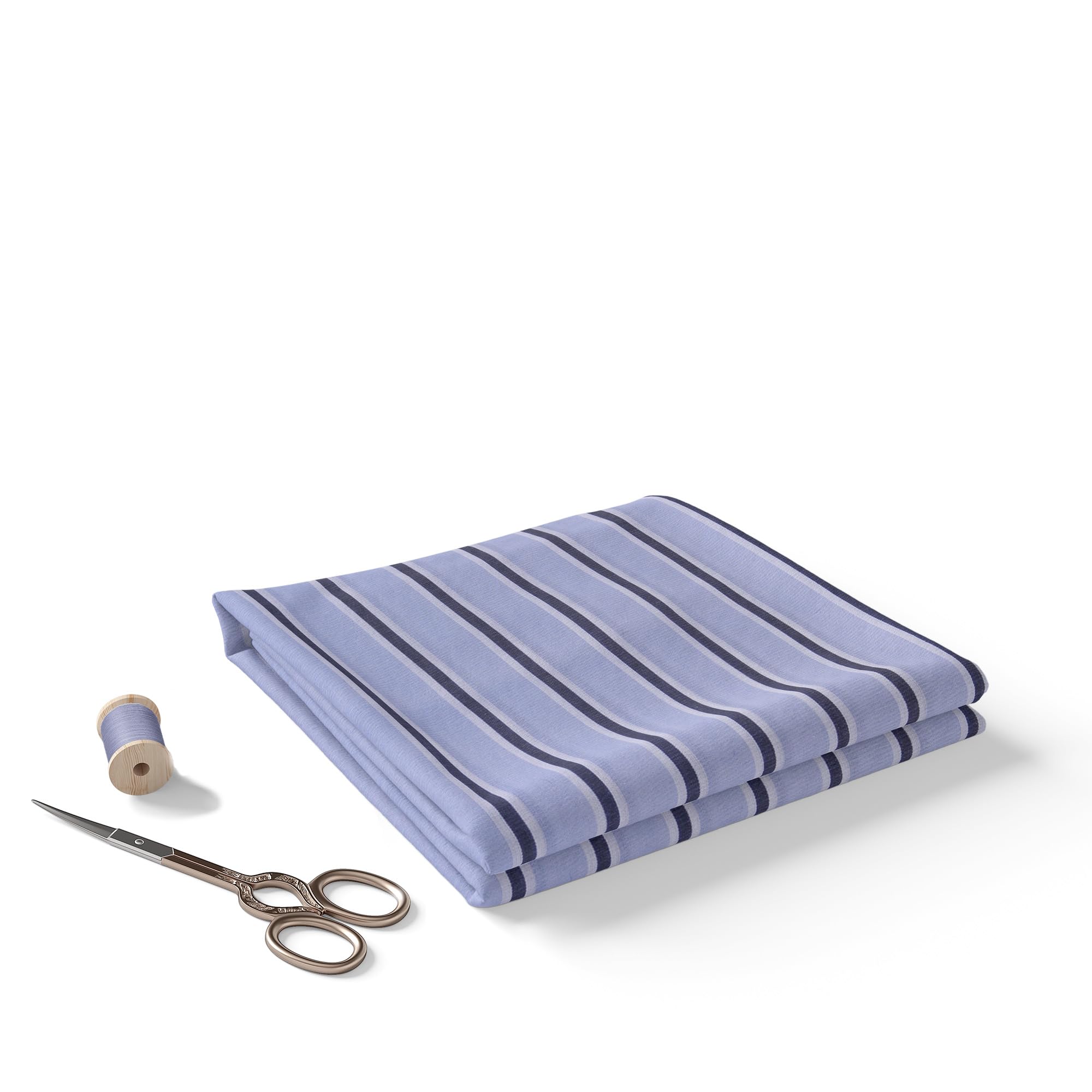 BIGREAMS Men's Unstitched 100% Cotton Striped Shirt Fabric for Men | Lightweight Summer Wear Formal Shirt | 58" Width