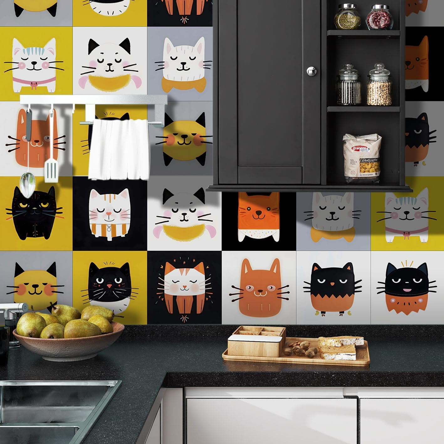Amazon.com: Alwayspon 24PCs Peel and Stick Tile Transfer Stickers, Cute ...