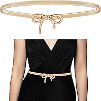 Yolev Gold Chain Waist Belt for Women - Adjustable Skinny Metal Belt for Dresses, Jeans, Shirts - Elegant Fashion Accessory