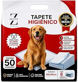 Tapete Higienico Zentra Imports 50 Unidades 60cmx60cm