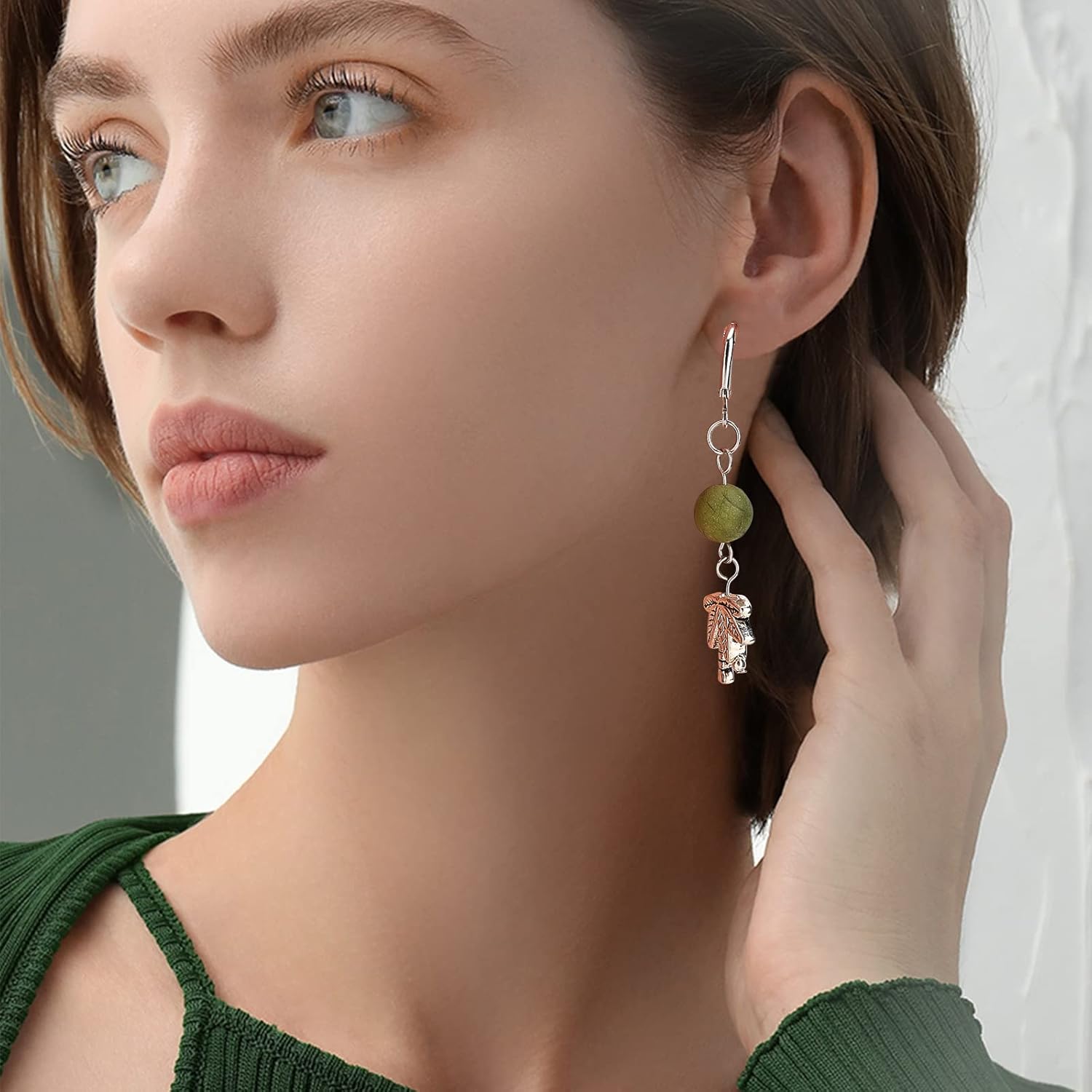 DICOSMETIC 100pcs Round Earring Hooks Stainless Steel Leverback Ear Hooks Huggie Hoop Earring Findings with 1.2mm Loop and 100pcs Open Jump Rings for DIY Earrings Jewelry Making - Image 5