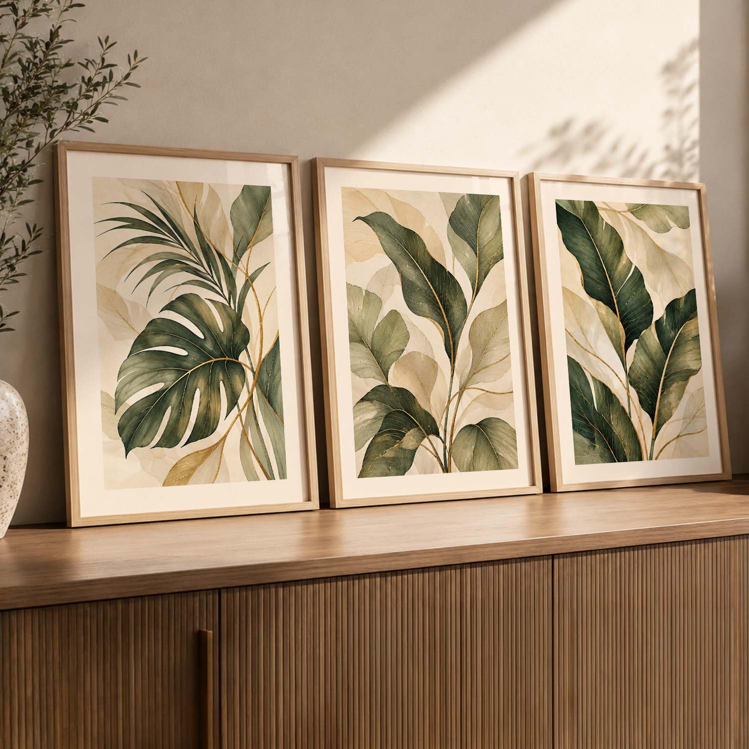 BOHO Wall Art Set - 3 Framed Prints -7