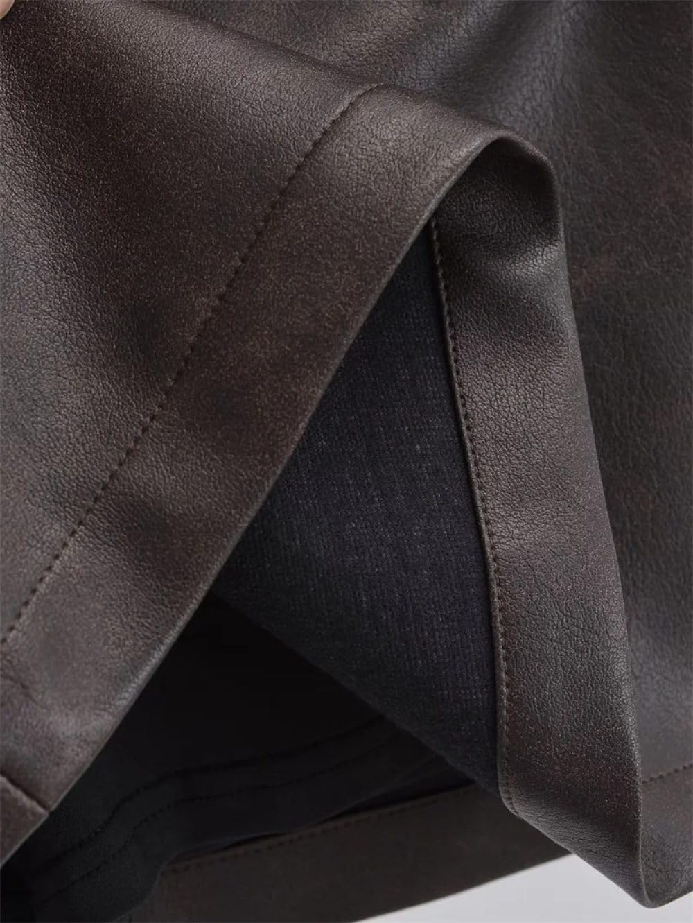 Jupe Courte Femme - Jupe-Short en Cuir pour Femmes, Mode Sexy avec Ceinture, Fermeture Éclair Latérale, Gaine Solide, Mini Jupe Féminine