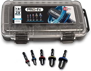 RectorSeal Pro-Fit 87001 Precision Quick Flaring Kit, with 5 Color Coded Bits for Quick & Easy Sizing Identification 1/4" Through 3/4", Creates Leak Free Flares in Seconds, HVAC