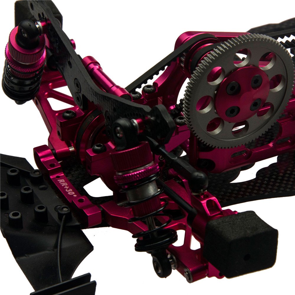 1 Set CNC en aluminium en Fibre de Carbone 1/10 Sakura D4 CS Sport AWD 4WD Voiture pour 3Racing Sakura D4 AWD Drift Car