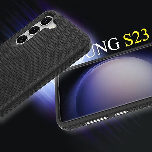 Miniatura 6 de Fangroney Funda para Samsung Galaxy S23 5G protección contra caídas de grado militar para Galaxy S23 1Pack protector de pantalla de vidrio templado