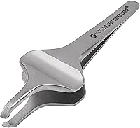 Vista 1 de World's Best Tweezers - Pinzas de mariposa de diamante, pinzas de precisión de punta inclinada de agarre ancho para depilación de cejas, facial