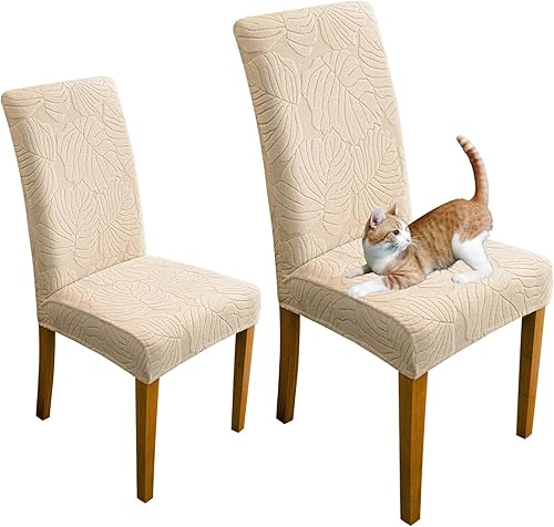 Miniatura 1 de Juego de 6 fundas para sillas de comedor, de elastano, elásticas, extraíbles y lavables, para sillas de cocina, para el hogar, fiestas, ceremonias,