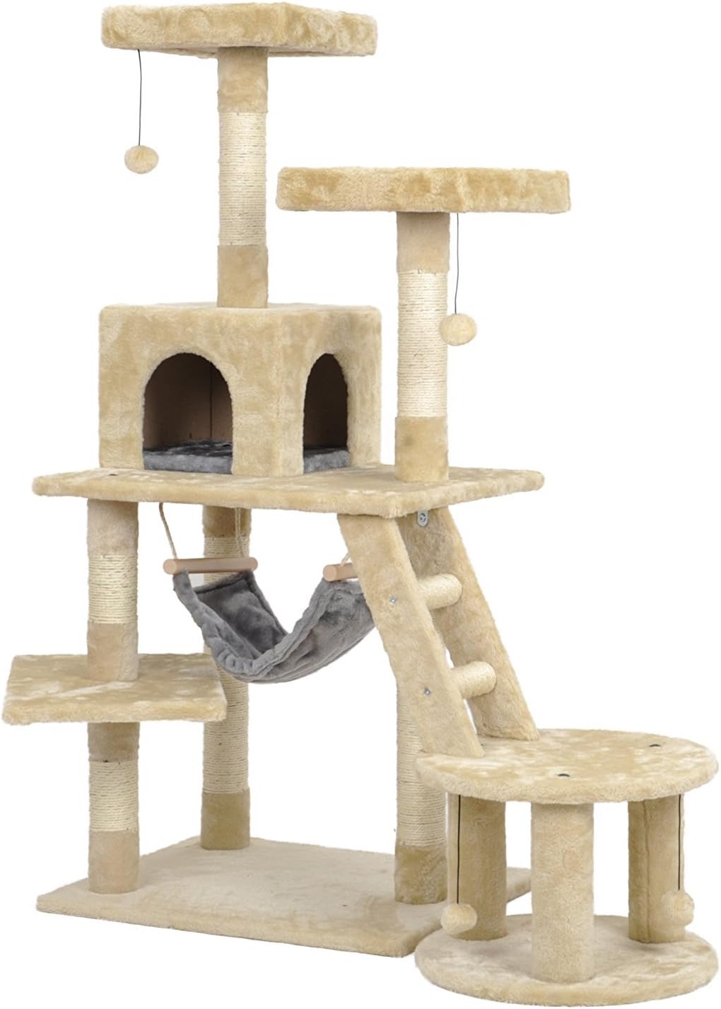 Petian Large Base Cat Activity Tree with Hammock 51" Tall