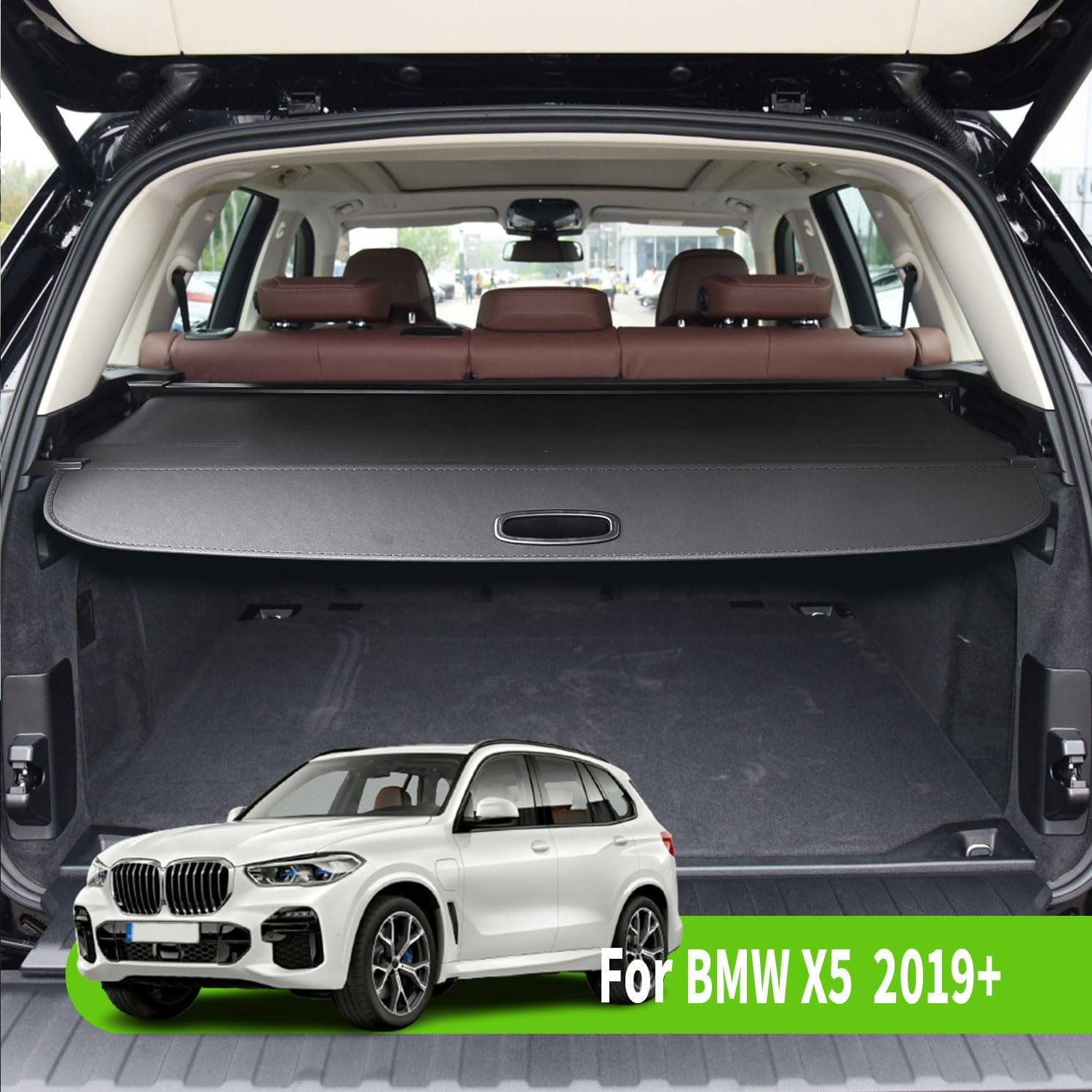 Cargo Cover Fit for BMW X5 2019 2020 2021 2022 2023 2024 2025 2026 X5 Accessories Rear Trunk Cover Rear Trunk Security Cover Shielding Shade, Black
