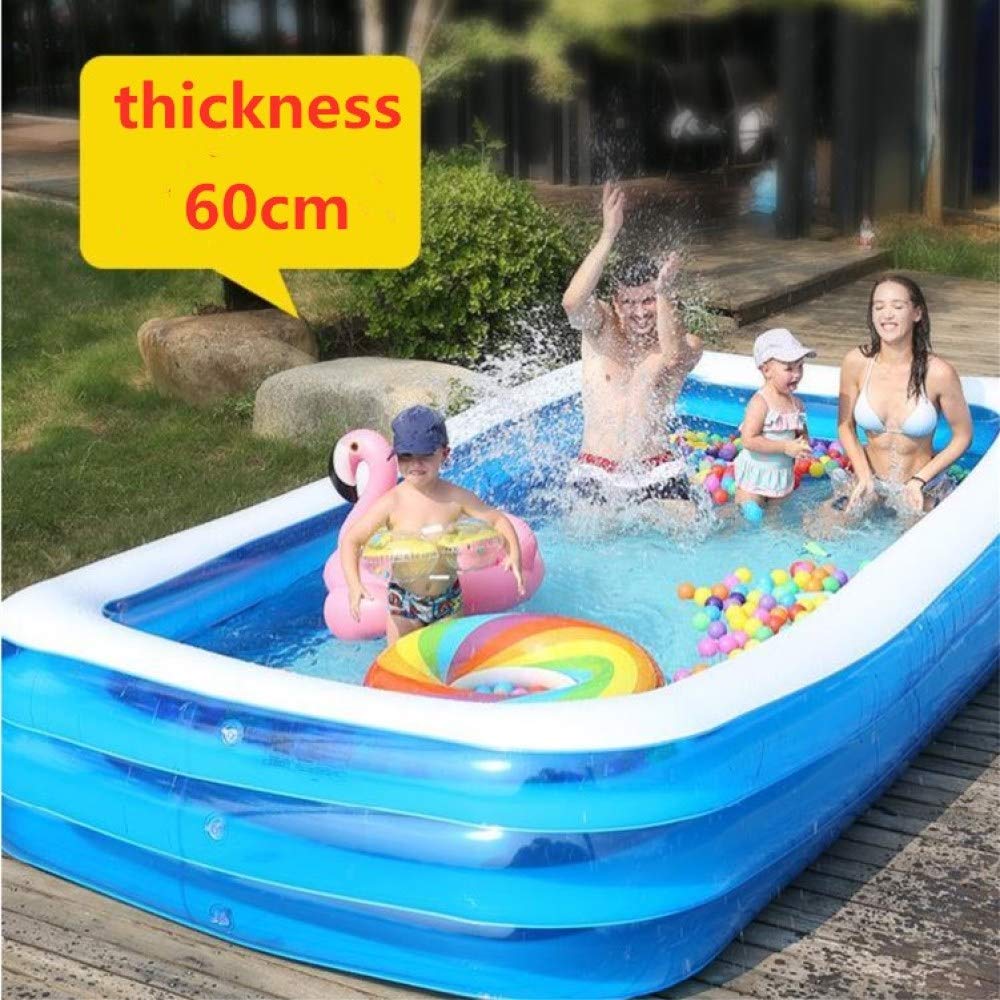 lucky coco Swimming Inflatable Pool Paddling Pools Hot Tub Inflatable Swimming Pool, Small Bath for Children, Children, Large Size, Multi-Functio