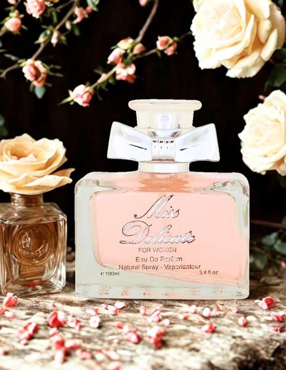 Miss Delicate for Women, Eau de Parfum 3.4 Fl, Oz. Oriental Floral fragrance for women.