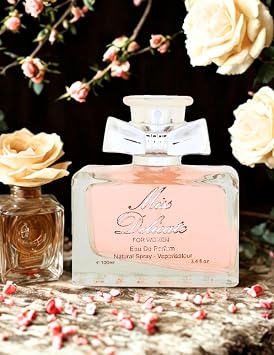 Miss Delicate for Women, Eau de Parfum 3.4 Fl, Oz. Oriental Floral fragrance for women.