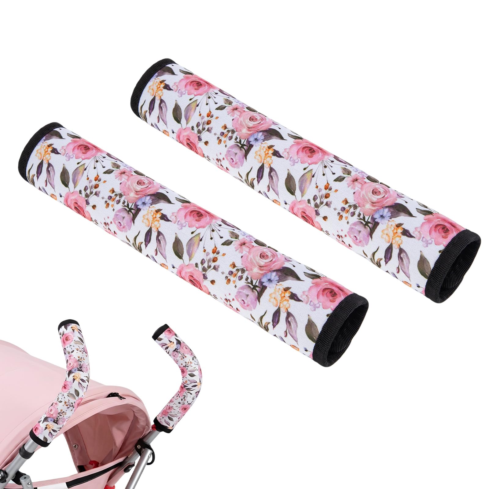 Stroller Handle Cover,2 Pack Stroller Handlebar Cover,27x17cm,Neoprene