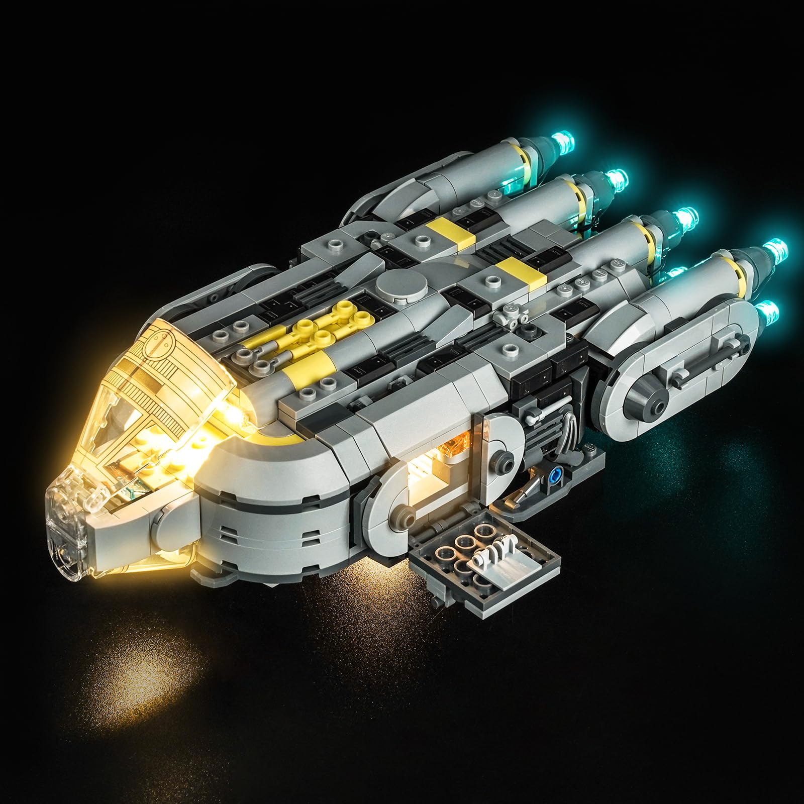Light Kit Compatible with Lego 75445 Anzellan Starship (No Model), Decoration Lighting Set Compatible with Lego Anzellan Starship Blocks Model — image 1