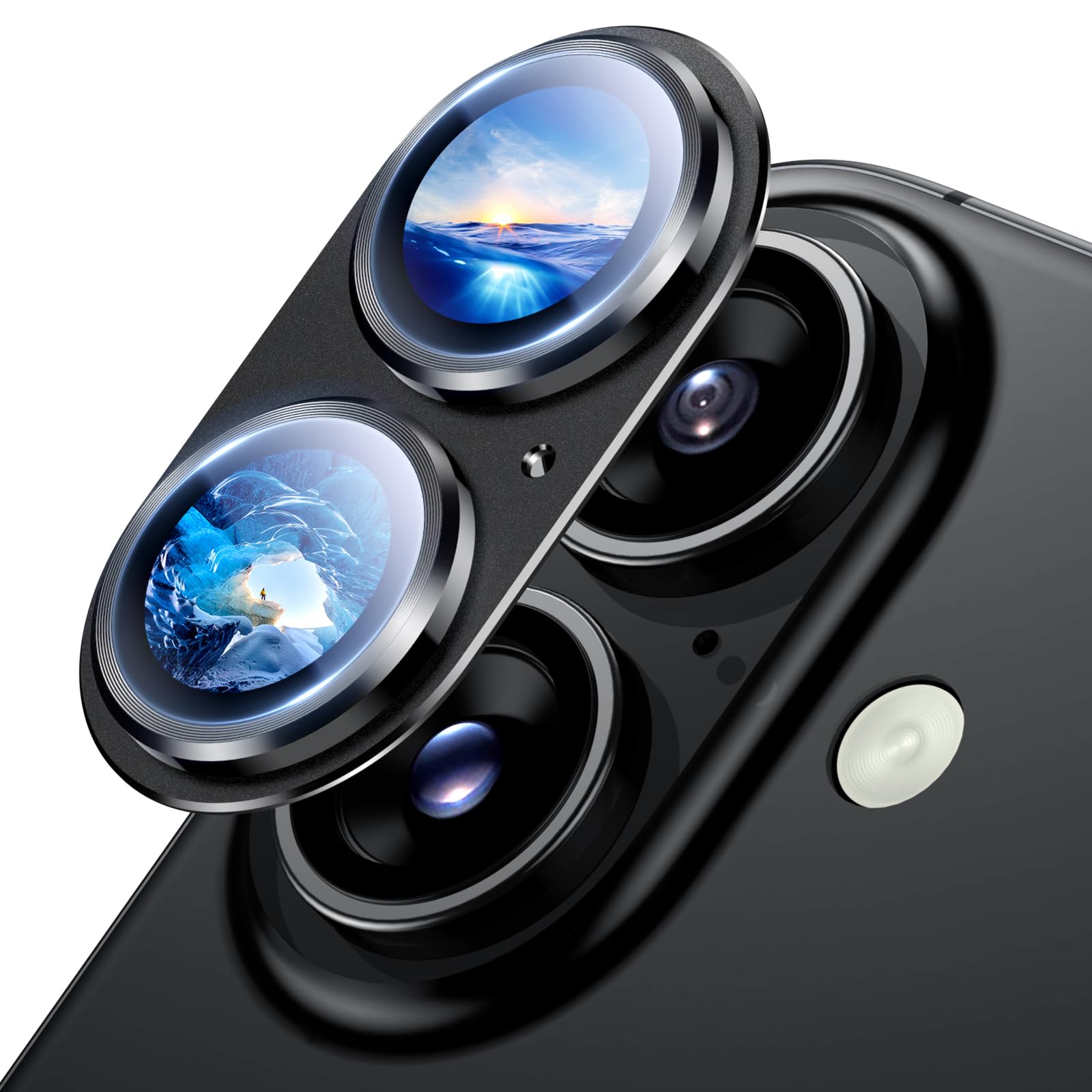 Photo 1 of Uyiton for iPhone 16 / iPhone 16 Plus Camera Lens Protector