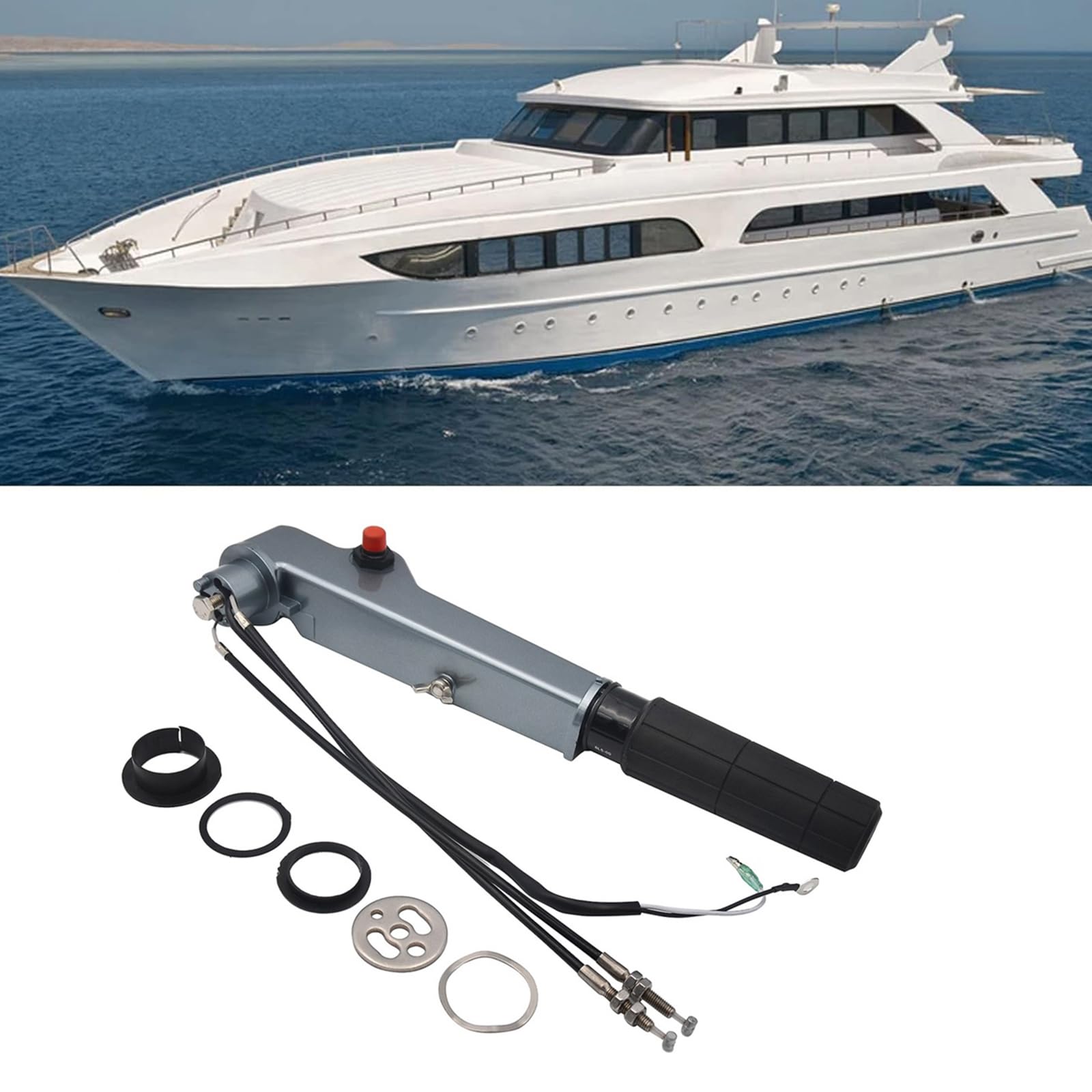 Accessori Sostituzione 63V-42111-01-4D Easy Installation per 9 9 CV 13 5 da 15 Outboards Offerte Motore Extension Hand Ease Installa Controlli della Barca