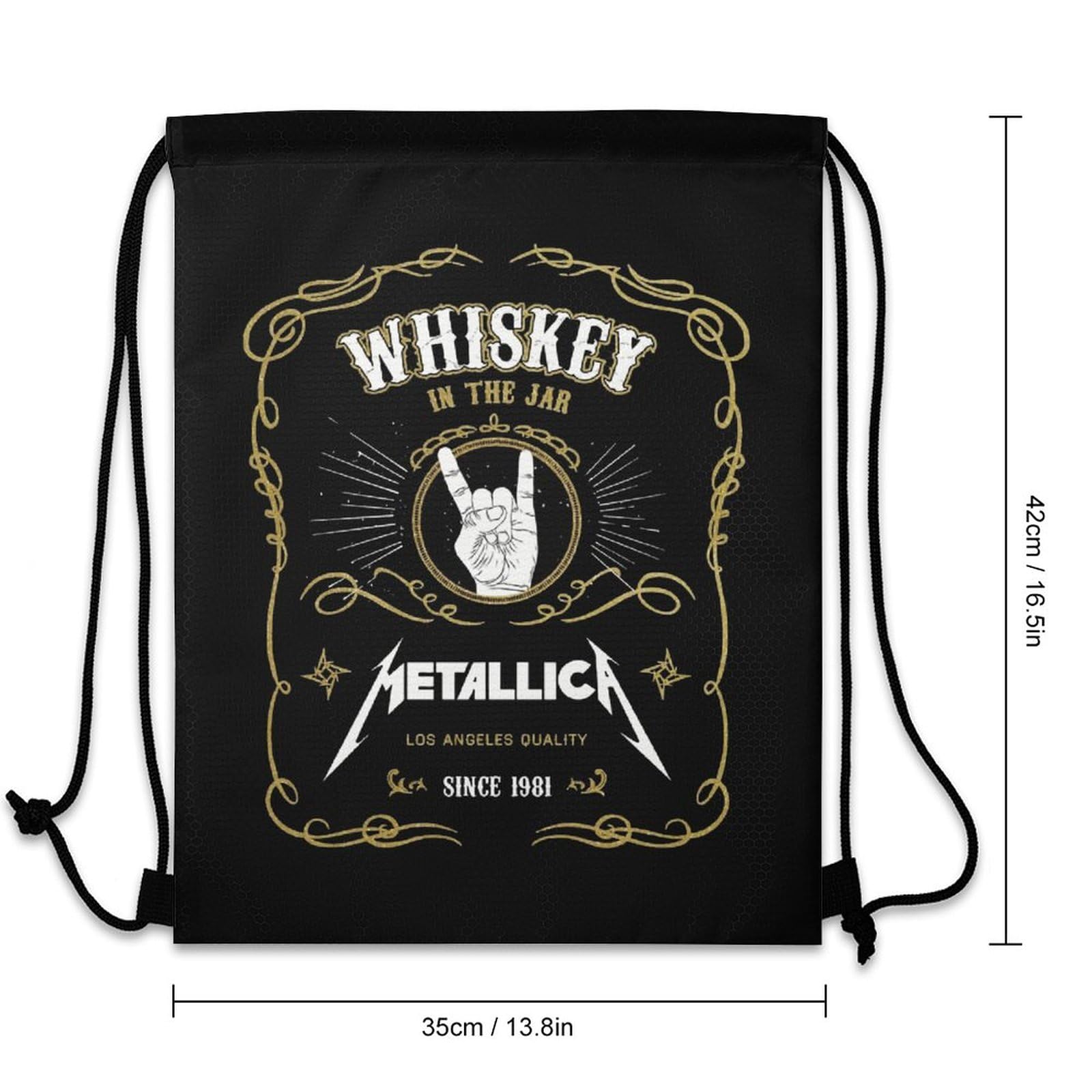 Amazon.co.jp: ジムサックバッグ METALLICA メタリカ ナップサック 