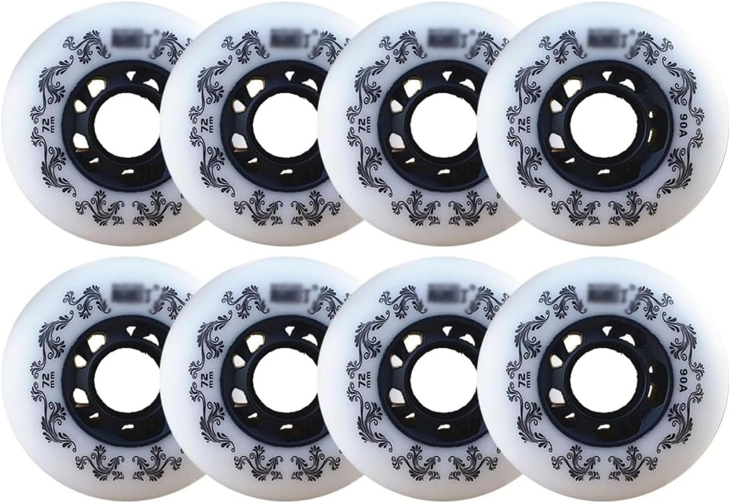Inline Skate Wheels 8 Pack Inline Skate Wheels, 90A, 72Mm, 76Mm, 80Mm, for Wheel Replacement, Skating Wheels