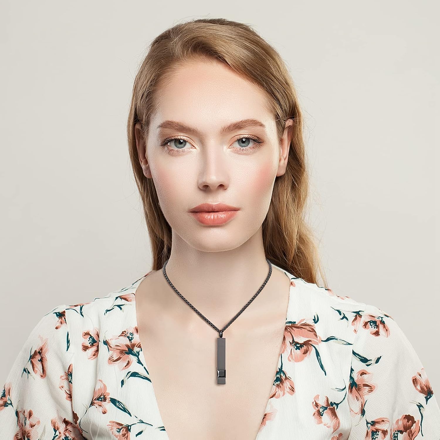 Miniatura 6 de 6 piezas de collar con colgante de urna de cristal acero inoxidable conmemorativo con collar de circonita urna y medallón joyería de cremación para