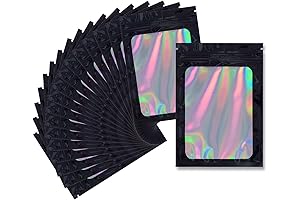 Premium Zaza Packaging 3.5 Bags: 100 Resealable Mylar Smell Proof