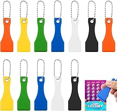 12 piezas de herramienta rascador de boletos de lotería multicolor, herramienta raspadora de plástico/herramienta rascadora de lotería para billetes de lotería, herramienta rascadora de billetes de