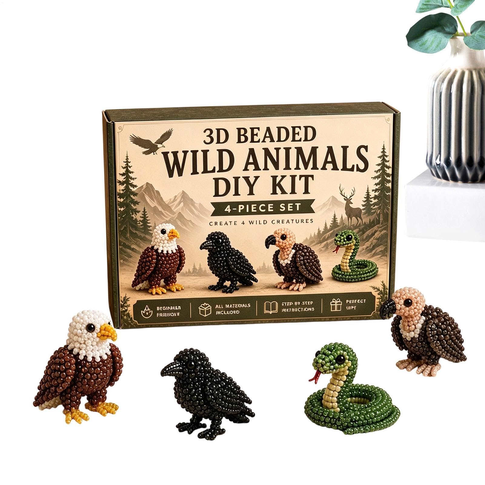 Kit DIY animales de cuentas: el regalo ideal de manualidades con abalorios 3D 8