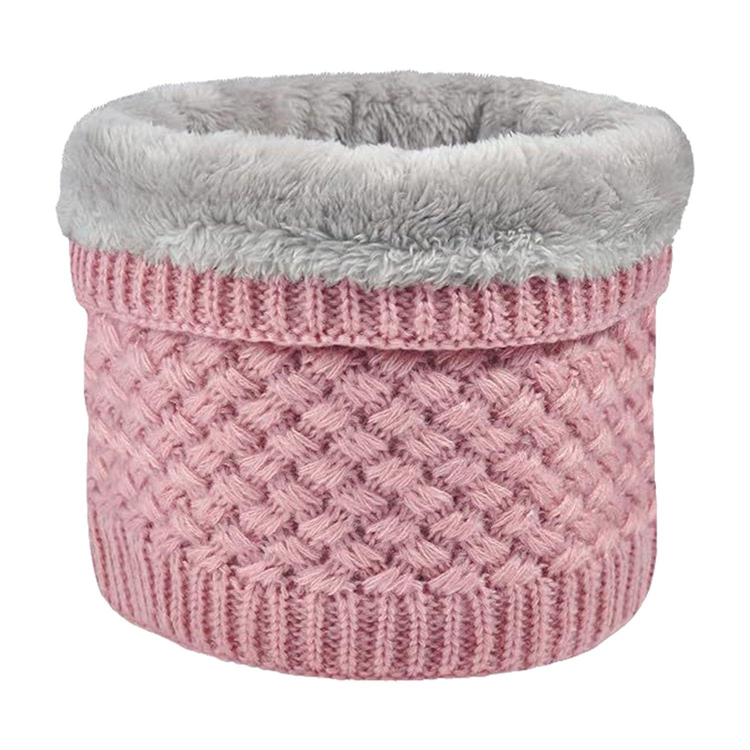 WUFGWBD 1 Pink Thickened Scarf, Warm Knitted Scarf, Autumn And Winter Outdoor Products, Simple And Versatile Scarf, Women'S Scarf