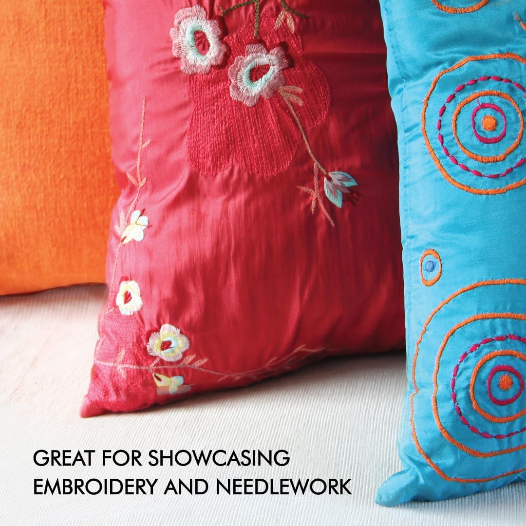 Fairfield Poly-Fil Basic Pillow Inserts, Ideal for Decorative Pillows, Travel Pillows, and Home Decor, Zippered, Non-Woven Cover, Spot Clean, 16” Square, White