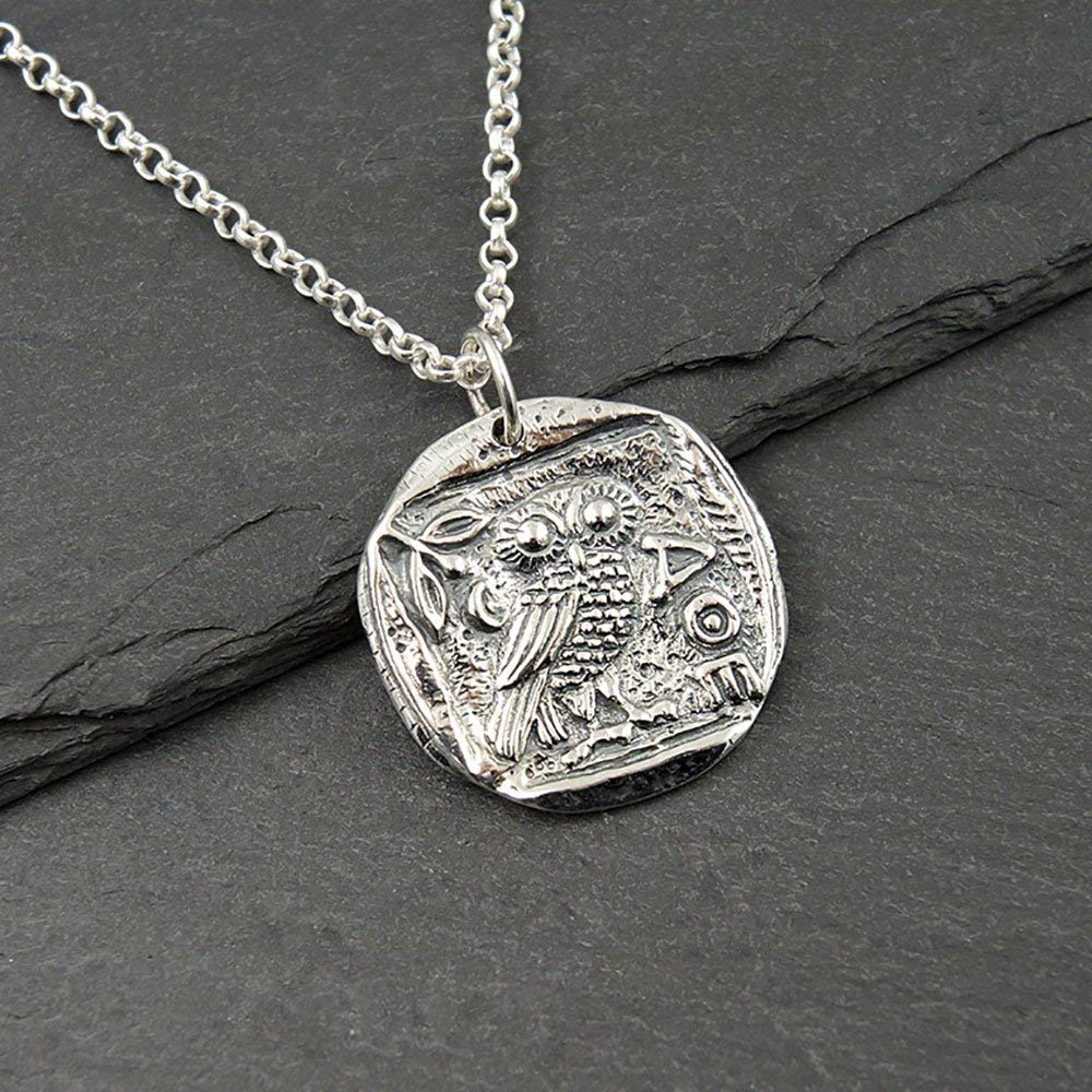 Amazon.com: Athena Owl Pendant Necklace 