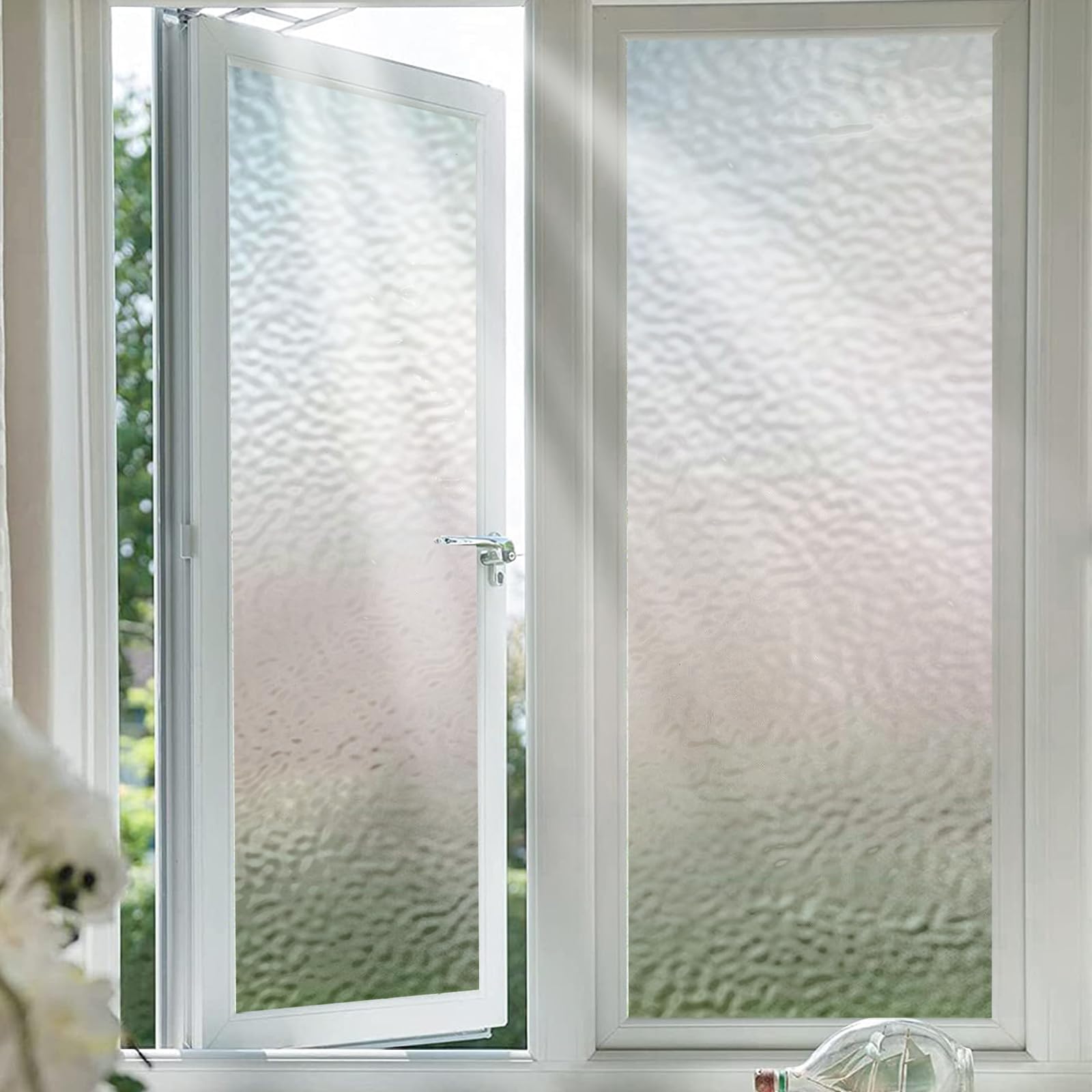 Shackcom Fensterfolie Sichtschutz Selbsthaftend 60x200cm Bli